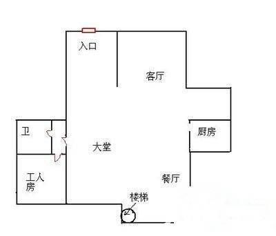 粮贸大厦1室3厅1卫159㎡户型图