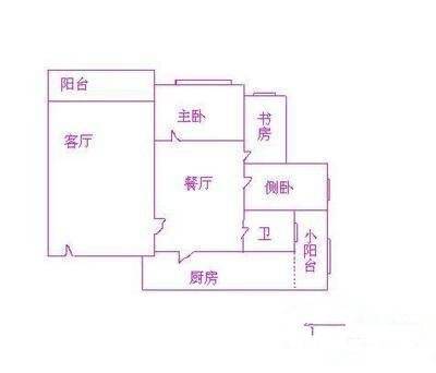 粮贸大厦3室2厅2卫159㎡户型图