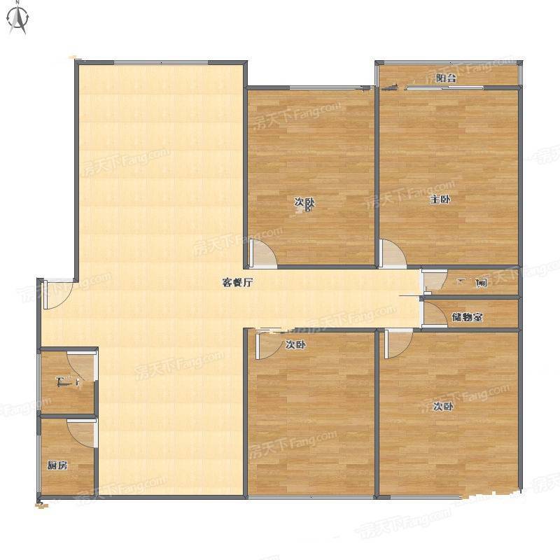 三正半山豪苑住宅4室2厅0卫164㎡户型图