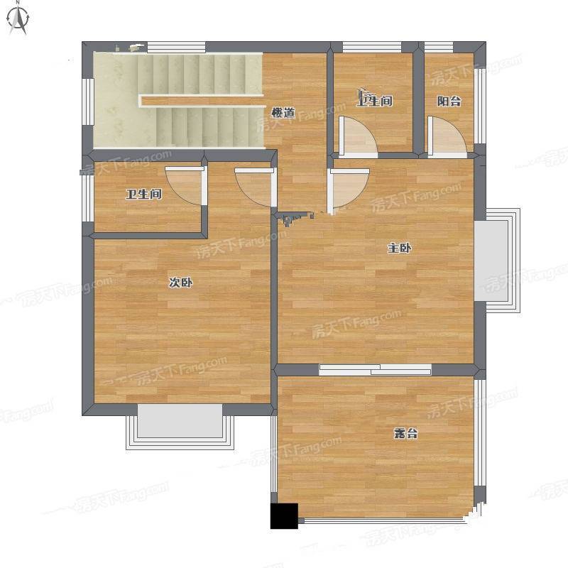 三正半山豪苑住宅2室2厅0卫73㎡户型图