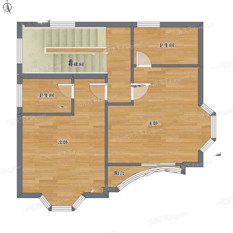 三正半山豪苑住宅2室2厅0卫73㎡户型图