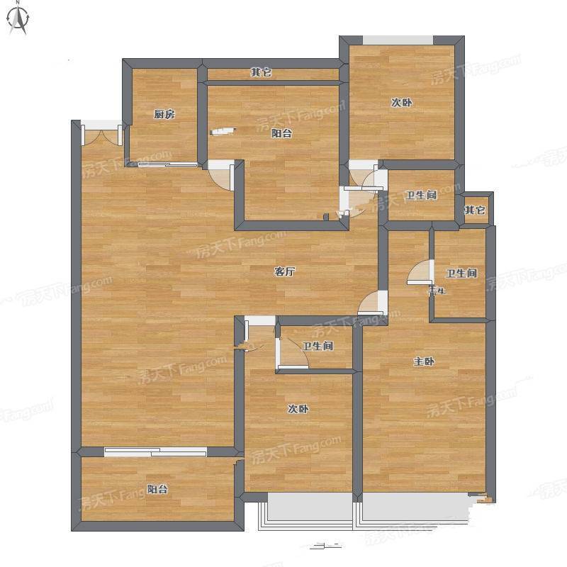 景湖蓝郡3室1厅0卫226㎡户型图