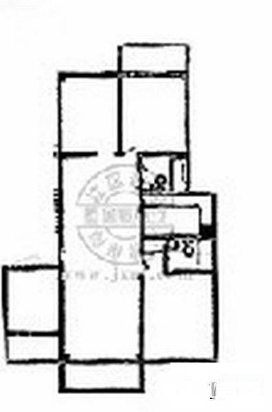 中兴商住楼2室2厅1卫84㎡户型图