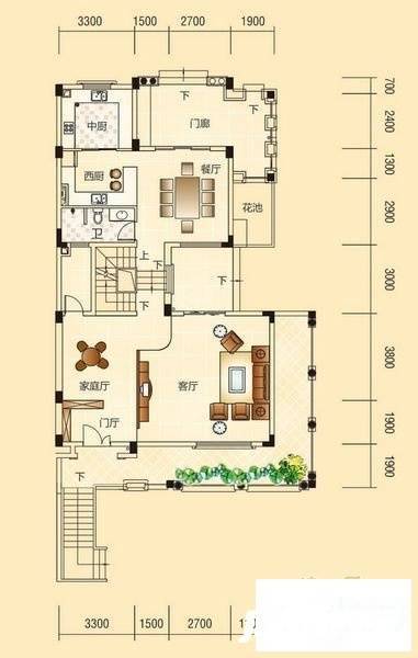 樟木头绿茵山庄7室4厅5卫516㎡户型图