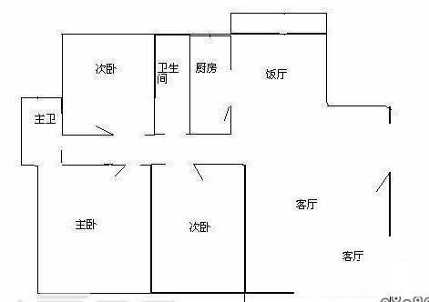 美景花园（虎门）4室2厅2卫157㎡户型图