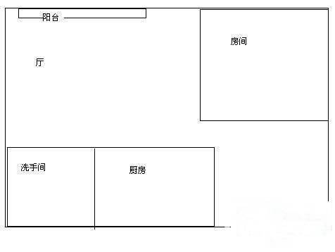 虎门海燕楼1室1厅1卫41㎡户型图