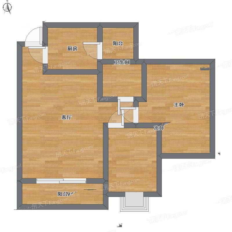 虎门海燕楼2室1厅0卫80㎡户型图