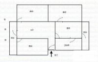 樟村万德楼3室2厅1卫80㎡户型图