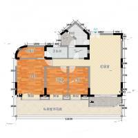 新世纪丽江豪园三期3室0厅0卫145㎡户型图