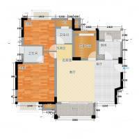 万科城新里程2室0厅0卫114㎡户型图