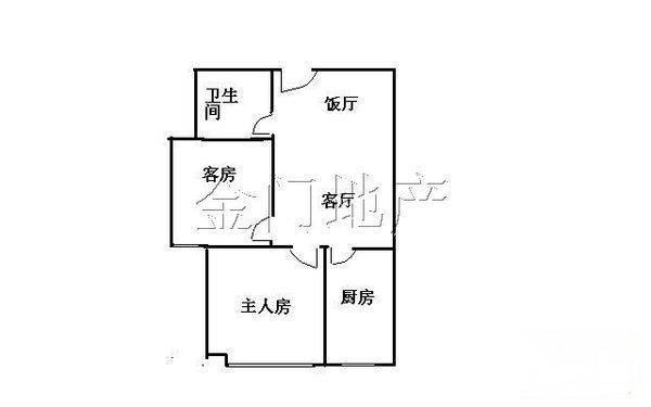 堑头住宅1室1厅1卫450㎡户型图