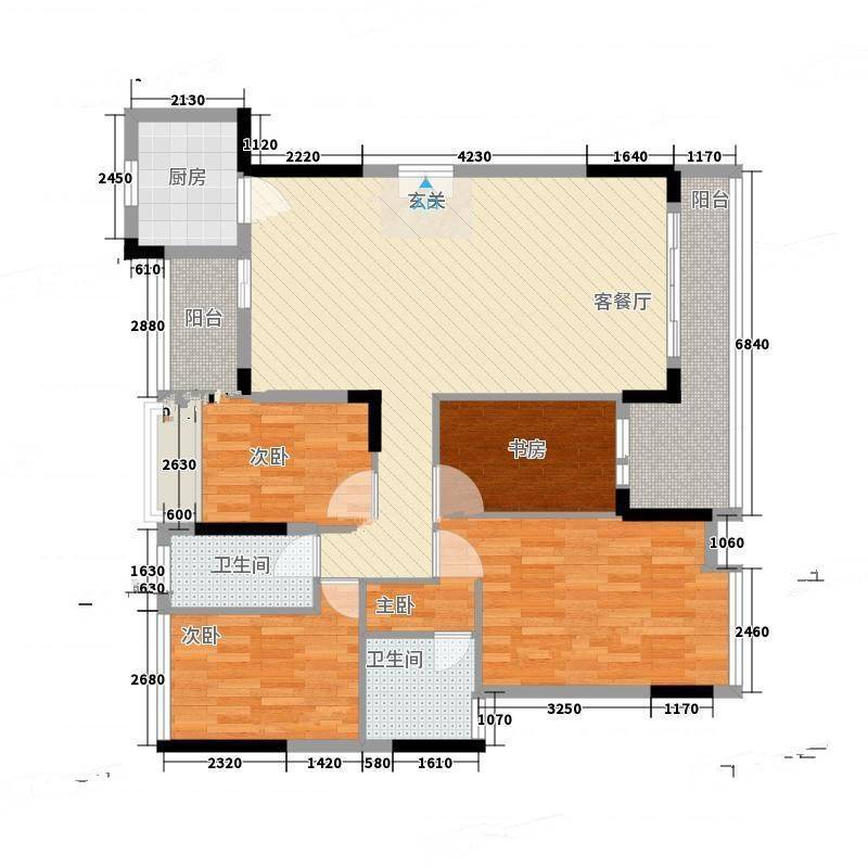 金地格林小城三期4室0厅0卫149㎡户型图