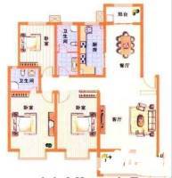 海关宿舍3室2厅1卫92㎡户型图
