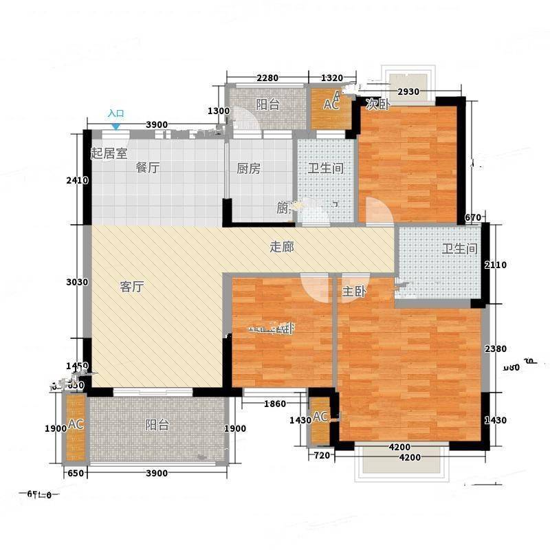 向阳路小区3室0厅0卫122㎡户型图