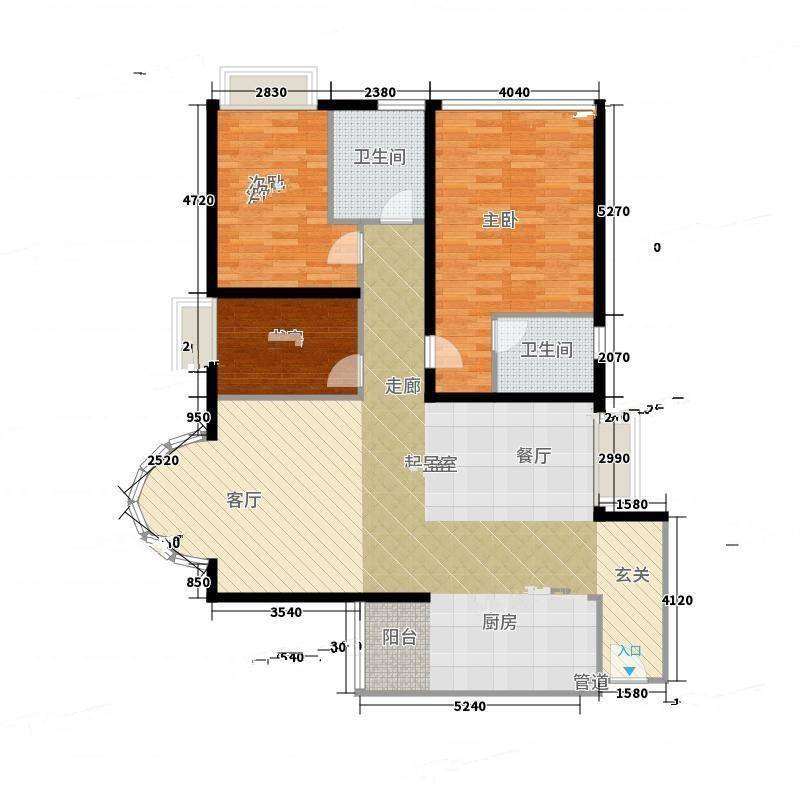 金成翠榕苑3室0厅0卫139㎡户型图