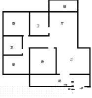 金福苑小区(胜利街金马路)3室2厅2卫157㎡户型图