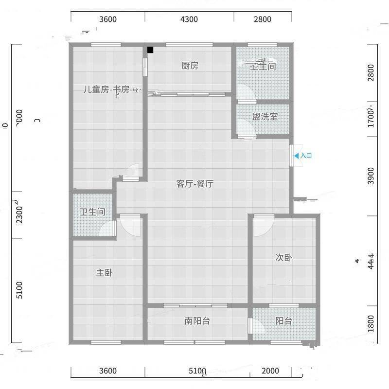 华都公寓2室0厅0卫205㎡户型图