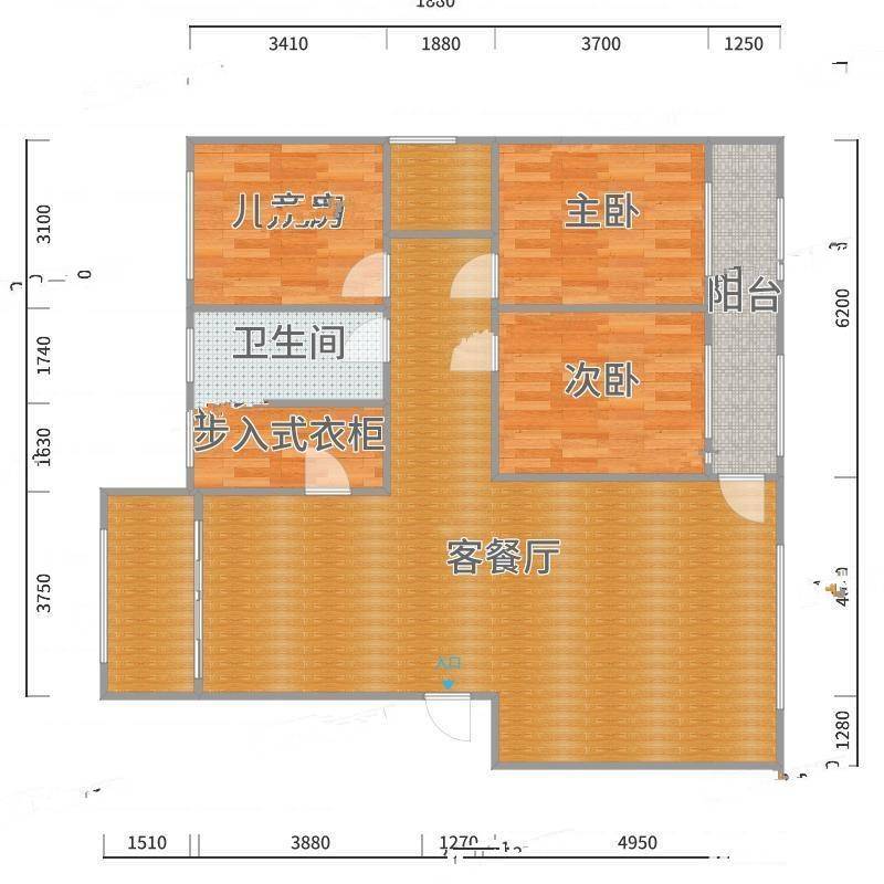 青云湖小区3室0厅0卫136㎡户型图