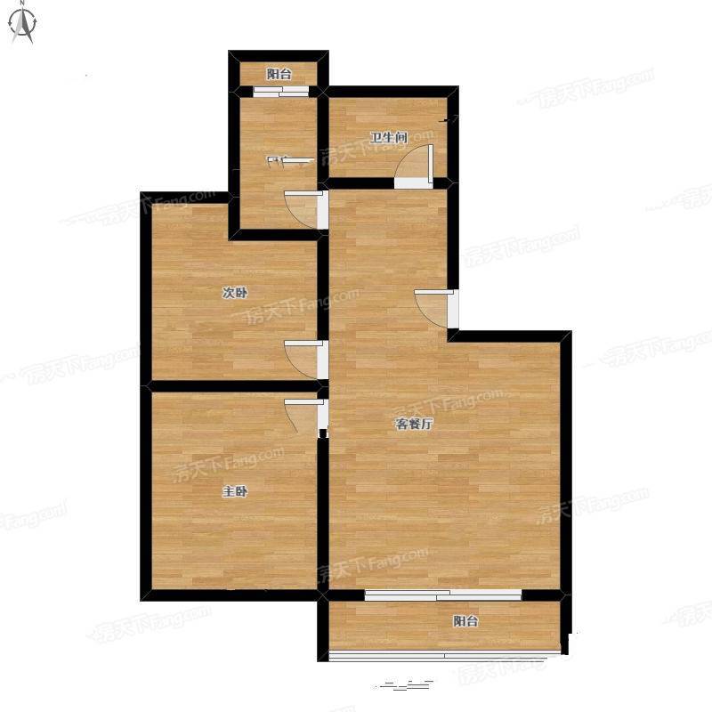 大华公园世家康华苑一期2室1厅0卫94㎡户型图