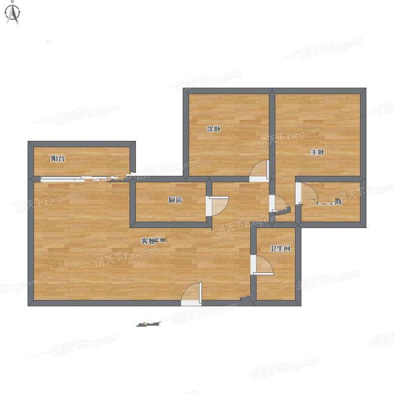 大华公园世家康华苑一期2室1厅0卫94㎡户型图