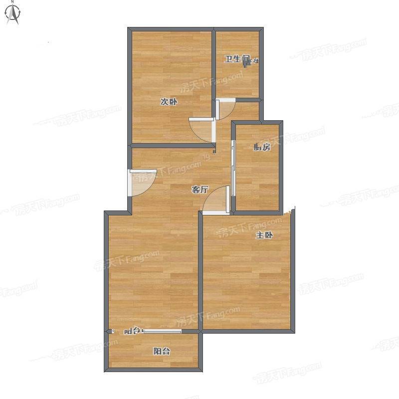 菊泉新城39弄小区2室1厅0卫71㎡户型图