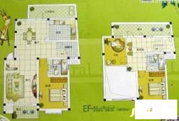 大华公园世家康华苑二期4室2厅2卫209㎡户型图