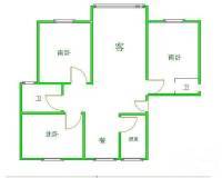 久华佳苑3室2厅2卫133㎡户型图