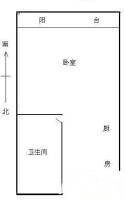 梧桐城邦一期1室0厅1卫31㎡户型图