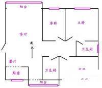 龙柏金悦公寓3室2厅2卫131㎡户型图