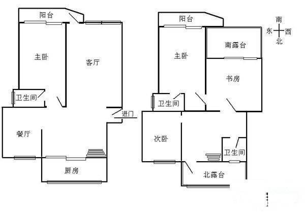 上海知音5室3厅2卫198㎡户型图