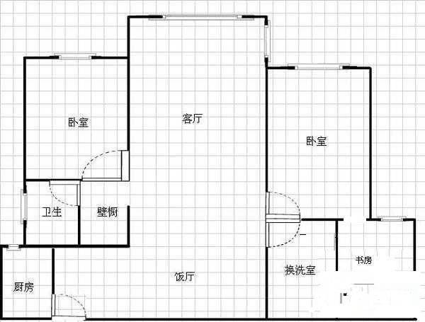 上海知音3室2厅2卫136㎡户型图