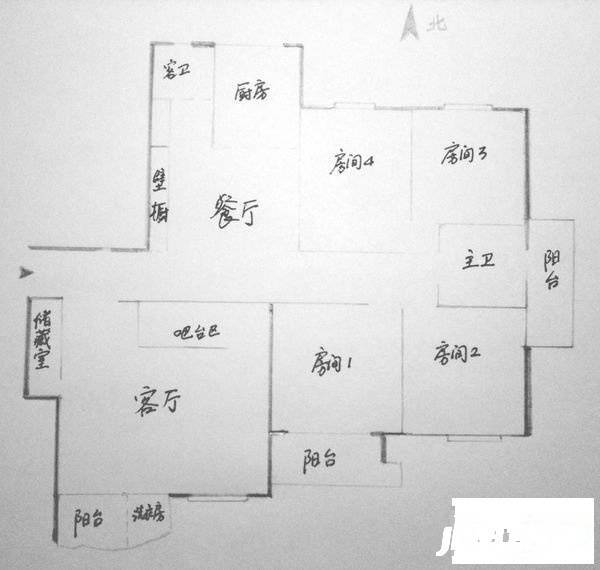 上海知音4室2厅2卫191㎡户型图