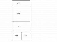 虹桥帝梵尼花园1室1厅1卫66㎡户型图