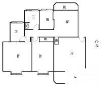 莲浦府邸2室2厅2卫115㎡户型图