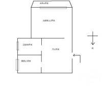 君悦苑1室2厅1卫96㎡户型图