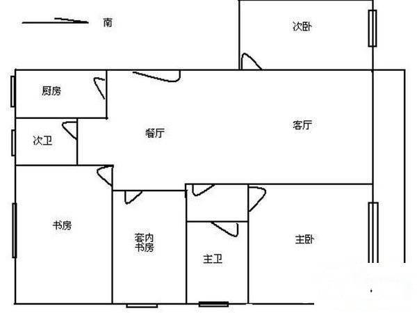 君悦苑4室2厅2卫217㎡户型图