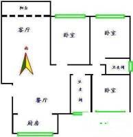 龙柏中康公寓3室2厅2卫146㎡户型图