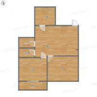 蔷薇新村3室1厅0卫86㎡户型图