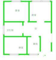 日月华庭三期3室1厅1卫123㎡户型图