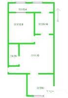 嘉年城市新苑2室2厅1卫80㎡户型图
