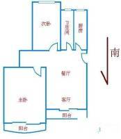 君莲小区A区2室1厅1卫80㎡户型图