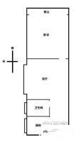 西凌新邨一村1室1厅1卫30㎡户型图