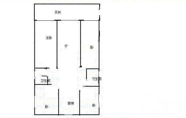 西凌新邨一村4室2厅2卫162㎡户型图