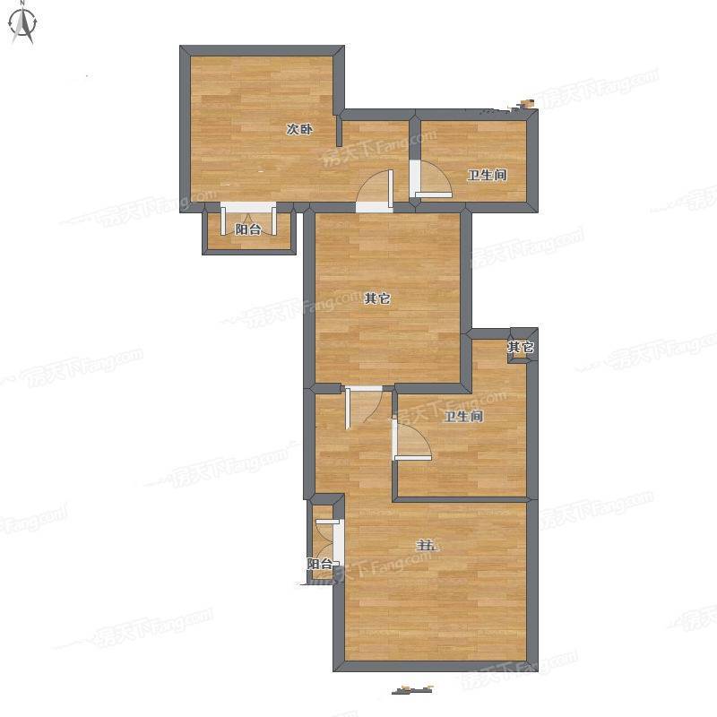 绿洲香岛2室1厅0卫152㎡户型图