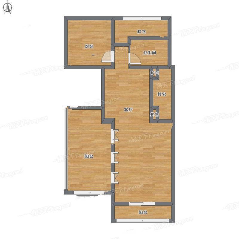 绿洲香岛1室1厅0卫152㎡户型图