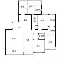 龙兆苑4室2厅2卫238㎡户型图