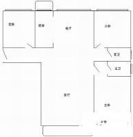 紫金苑公寓4室2厅2卫177㎡户型图