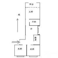 长青坊3室1厅1卫75㎡户型图