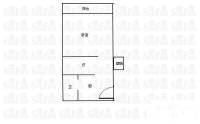 金丽广场1室1厅1卫56㎡户型图