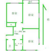 百乐公寓(徐汇)3室2厅2卫140㎡户型图